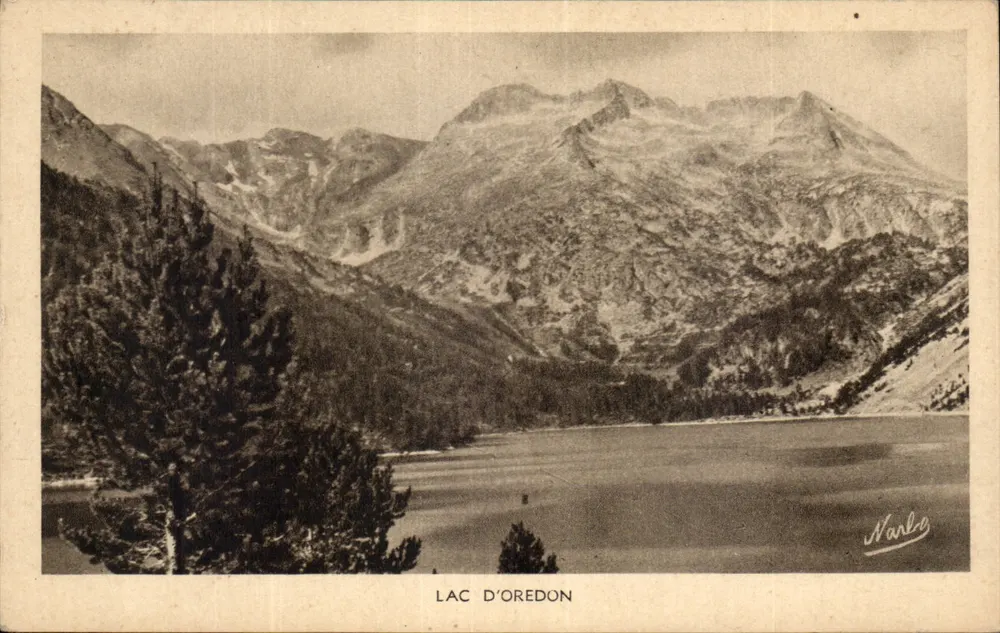 Lago de Oredon — vista panorâmica — Narbo, número de série não visível - Frente