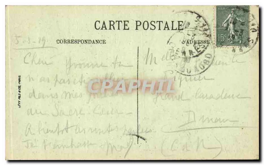 Paris — Der Heilige Herzen — LL - Rückseite