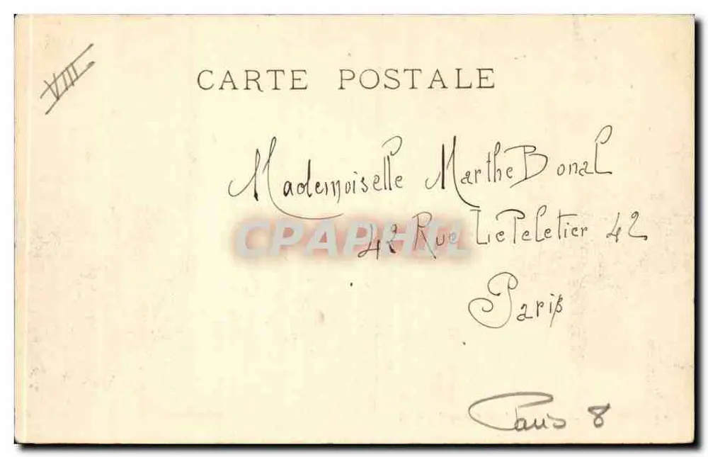 PARIS — A Praça da Concórdia — LL. n°19 - Verso