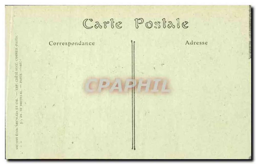 Paris — Notre-Dame. Contreforts da Flecha, Apóstolos e Evangelistas — Imp. Chéret e Cie, Paris - Verso