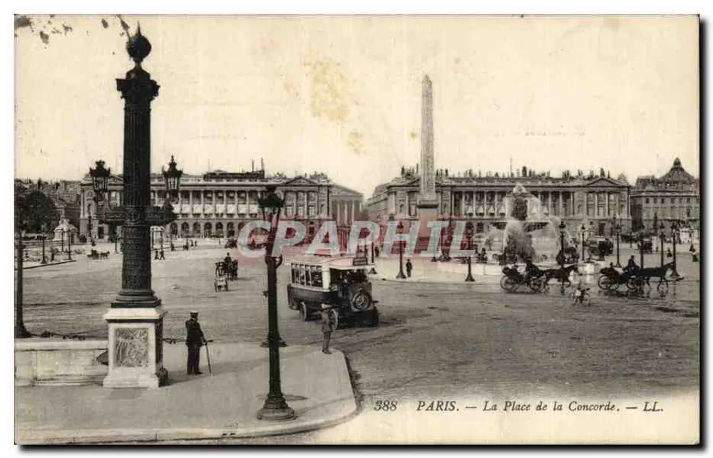 Paris — A Place de la Concorde — LL. n° 388 - Frente