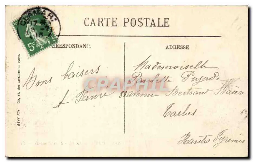 Paris — A Place de la Concorde — LL. n° 388 - Verso