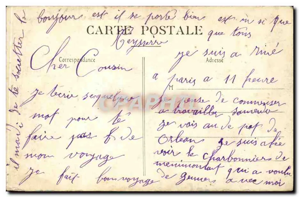 Buttes Chaumont — Ansicht des Sees und der Ziegelbrücke — E.V.484, PARIS (NIX+) - Rückseite