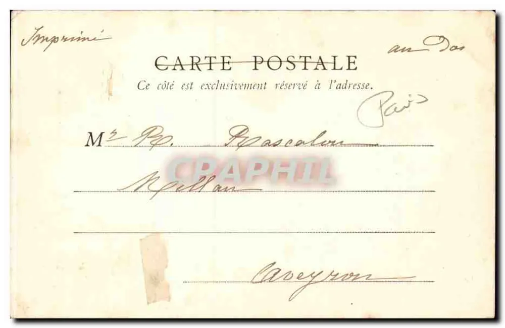 Porta Saint-Martin — Paris — B.R.F. Paris n°14 - Verso