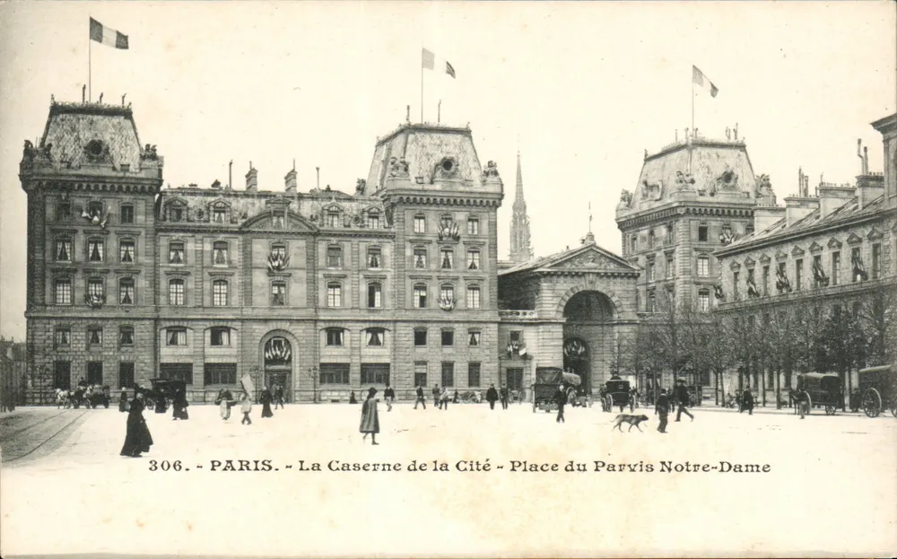 Paris - Die Kasematte der Cité - Place du Parvis Notre-Dame — anonymer Verleger, Seriennummer 306 - Vorderseite