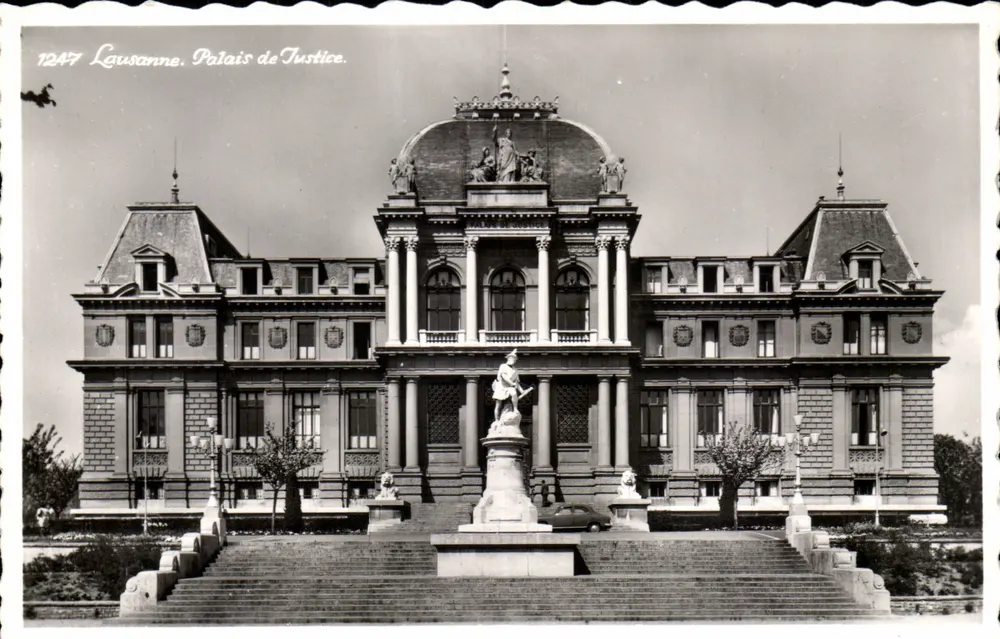 Lausanne. Palast der Gerechtigkeit — Verlag Perruche, Nr. 1247 - Vorderseite