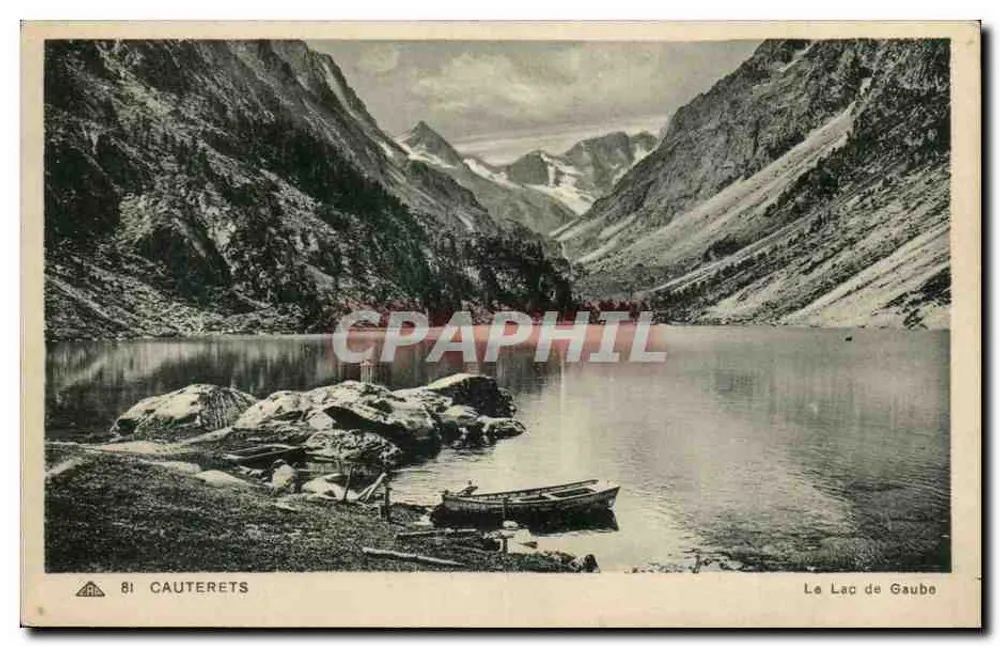 O Lago de Gaube — Cauterets — Edição H. Rius Cauterets - Frente