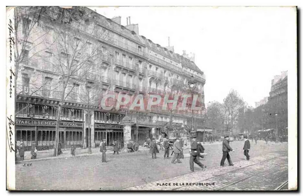 Praça da República — Paris — Editor J. U.C. - Frente