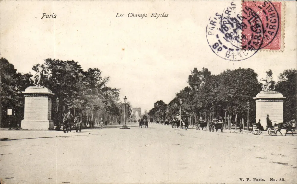 Parigi — I Campi Elyséi — V.P. Parigi. N. 85. - Recto