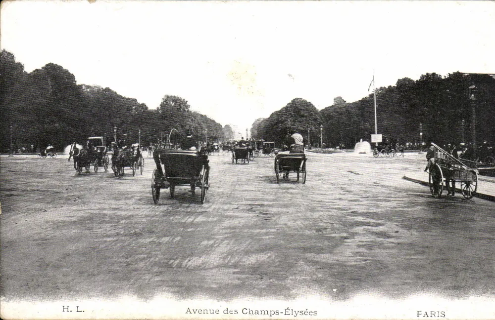 Avenue des Champs-Élysées — Parigi — H. L. - Recto