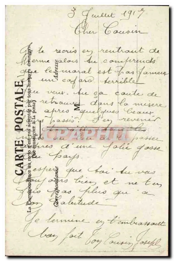 Paris — A Estação do Norte — Editor Tewming Nord, n° 7479-5 - Verso