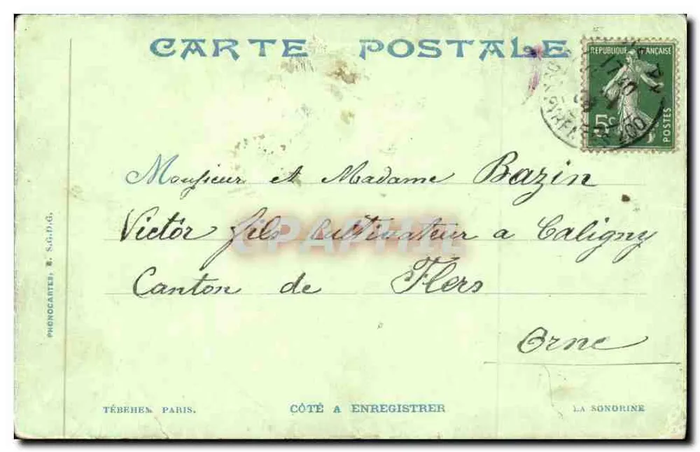 Paris — Bahnhof Saint-Lazare — Cour de Rome — Verleger Tébèhen, n°87 - Rückseite