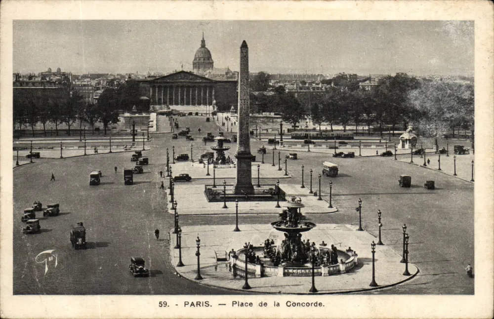 Paris — Place de la Concorde — editor A. Lecointe, n°59 - Frente
