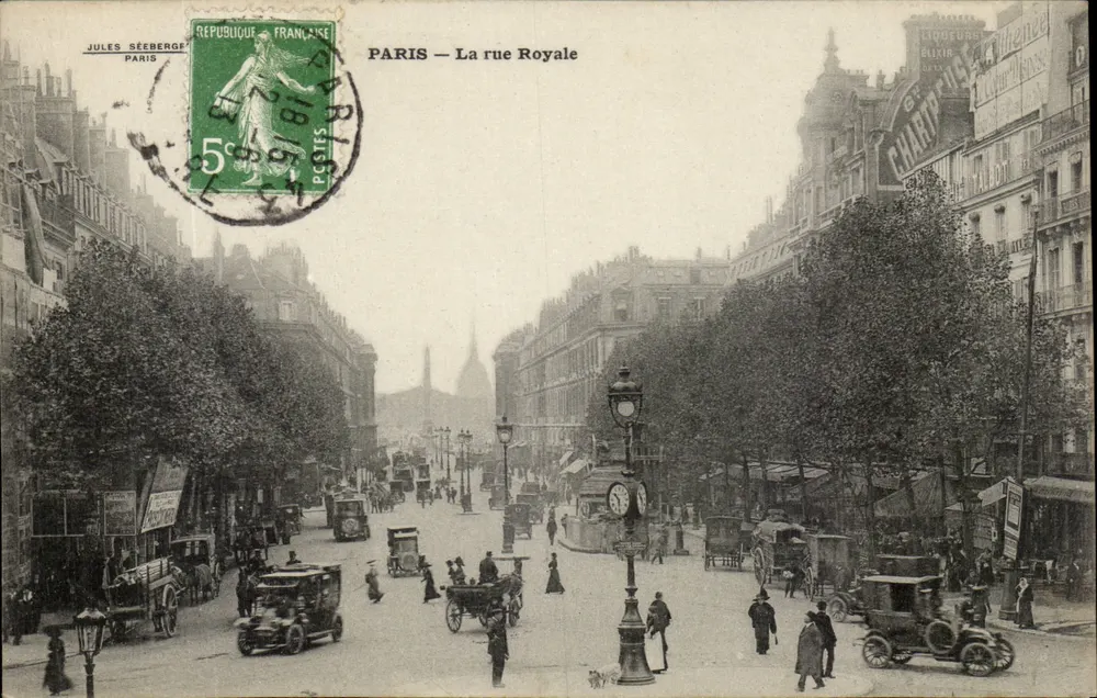 PARIS — A rue Royale — Jules Séeberge - Frente