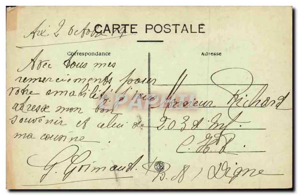 Die Farandole — In der Provence — Verlag L. A. n°29 - Rückseite