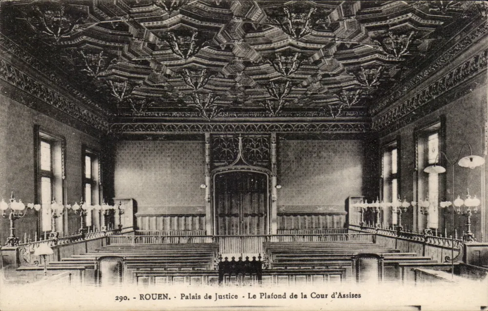 Rouen — Palais de Justice — Le Plafond de la Cour d'Assises — n°290 - Recto