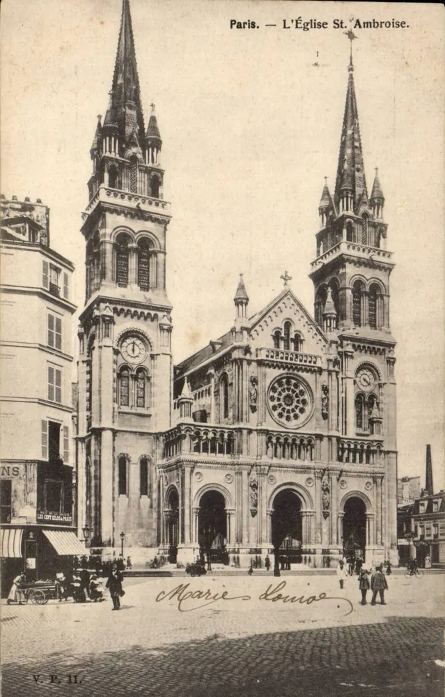 Paris — A Igreja de São Ambroise — V.P. II - Frente