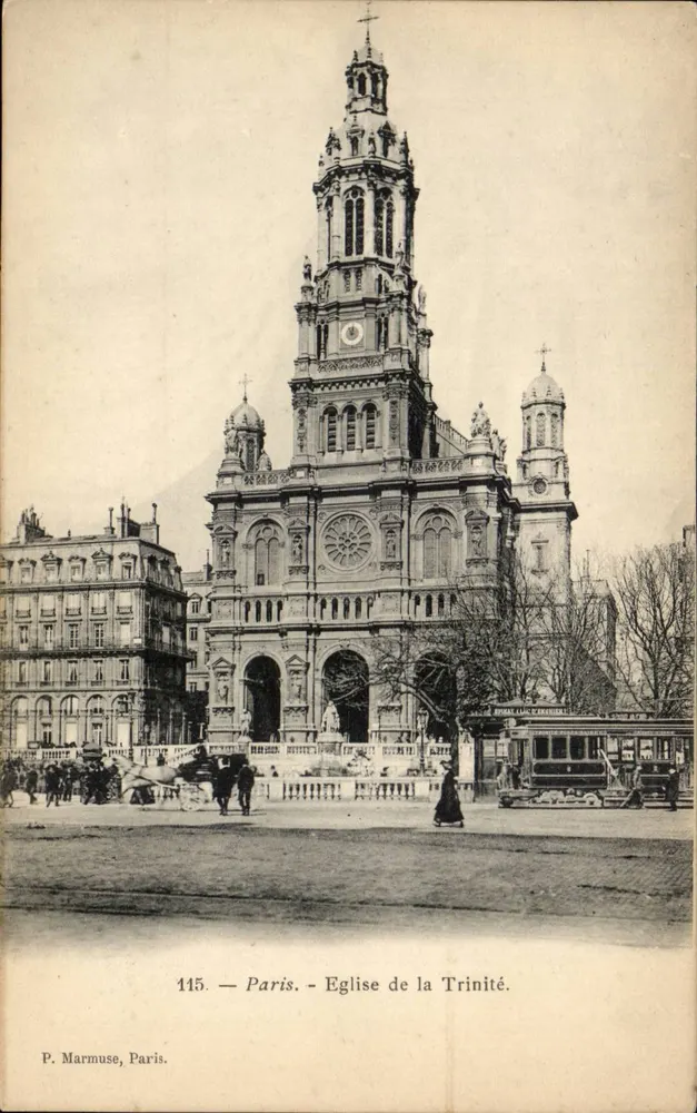 Paris — Igreja da Trindade — P. Marmuse, Paris, n° 115 - Frente