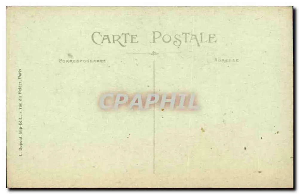 Paris — A Estação de Paris-Leste — L. D. - Verso