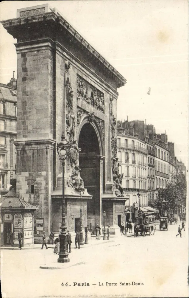 Paris — A Porta Saint-Denis — 44. Paris — A Porta Saint-Denis - Frente