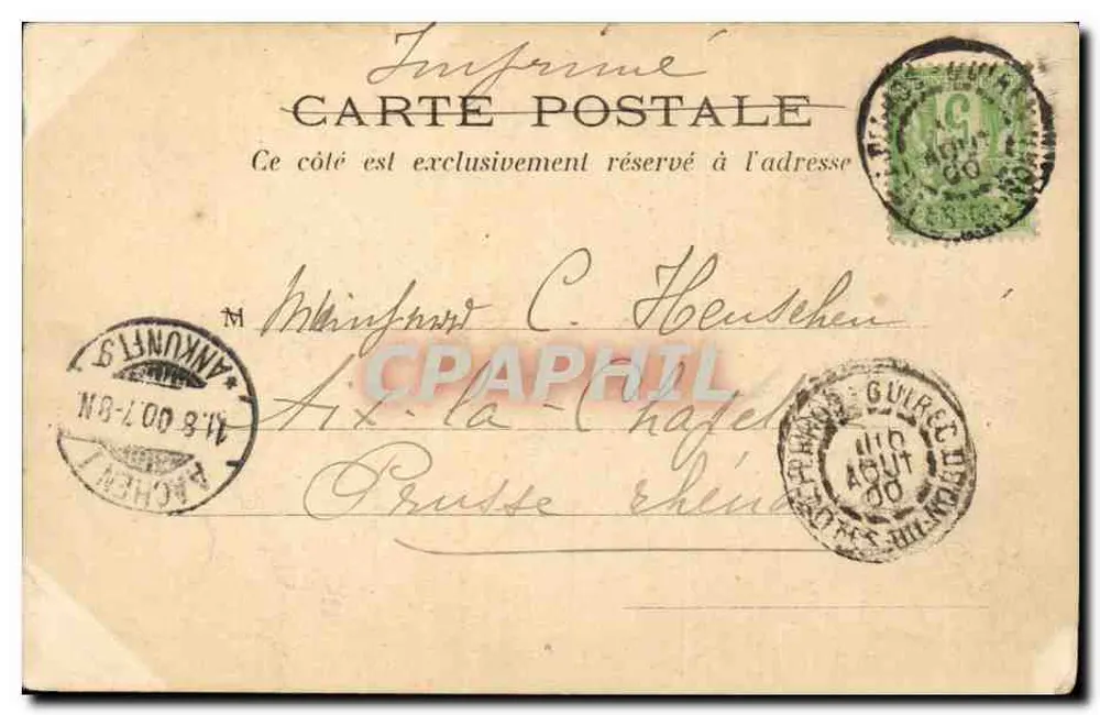 Pavilhão da Argélia — Exposição de Trocadéro — G. Mellerio, Perros-Guirec, Côtes-du-Nord, França - Verso
