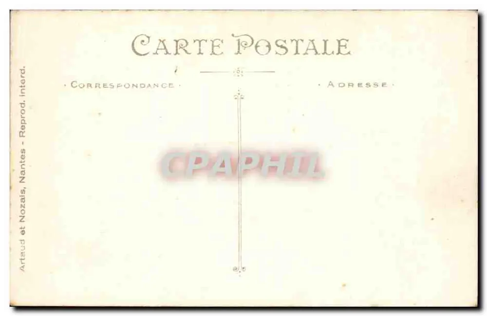 Junges Paar — Schlafzimmer-Szene mit Paar — Artaud et Nozais, Nantes, Nr. 94 - Rückseite