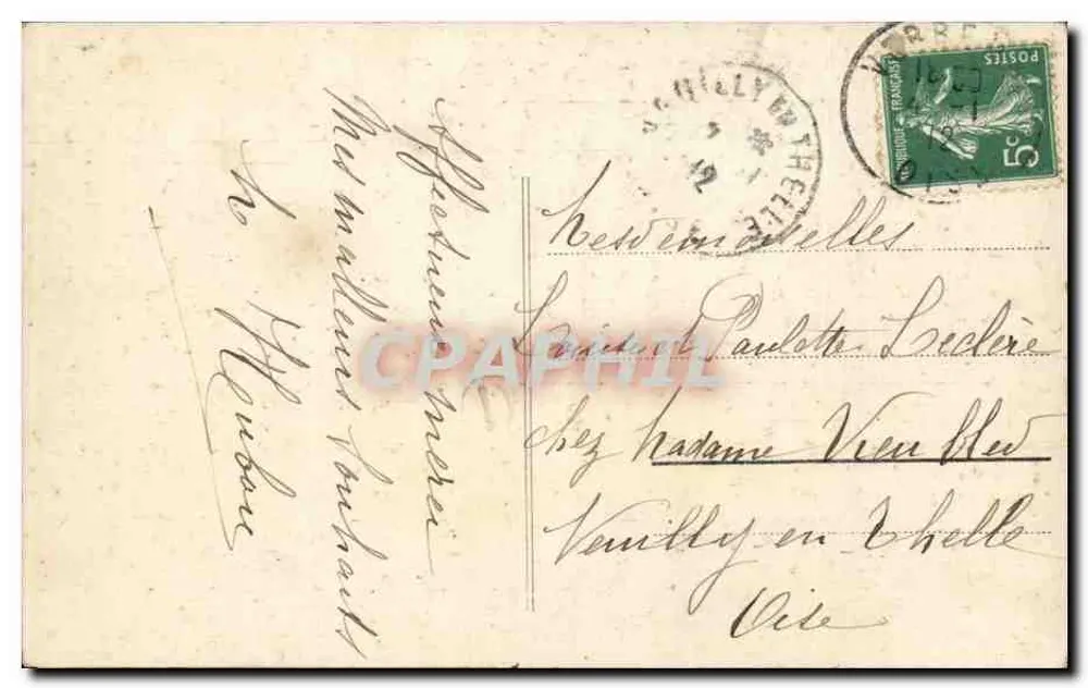 Zwei Kinder — Erinnerung an Freundschaft — Verlag X, n° 499 - Rückseite