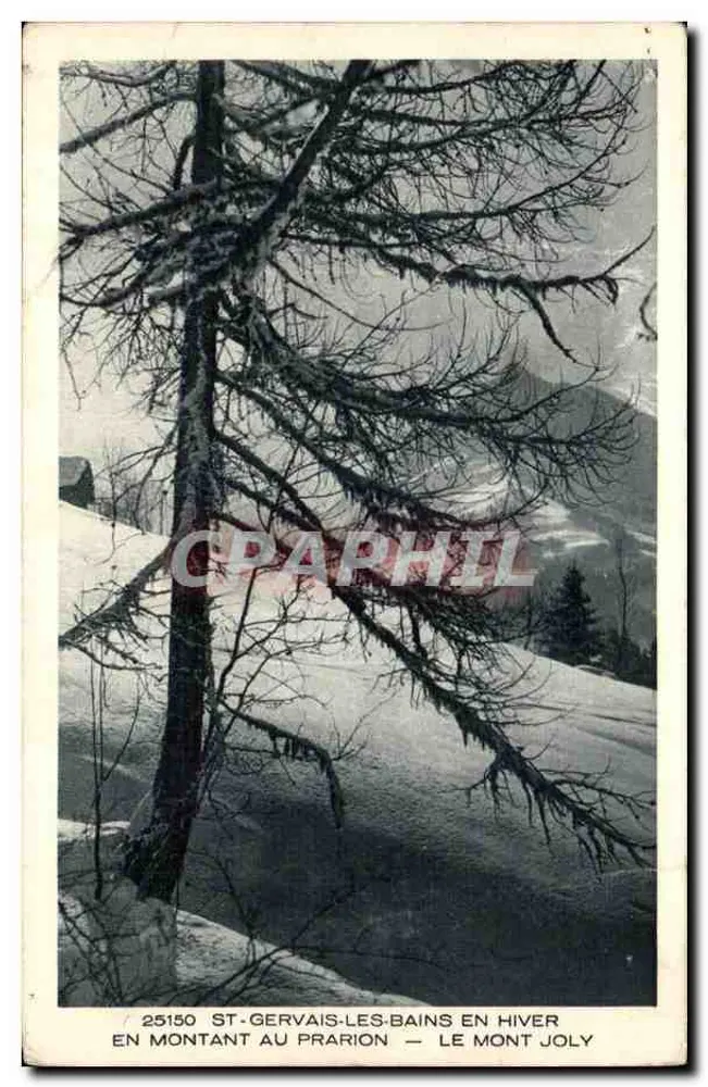 St-Gervais-les-Bains im Winter — Mont Joly — Verlag Braun & Cie, Nr. 25150 - Vorderseite