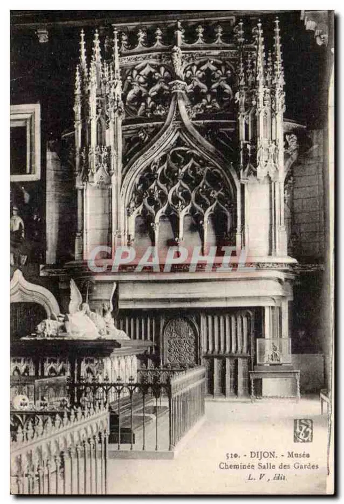 Dijon - Museum, Zaal van de Wachters - Kachel - Voorkant