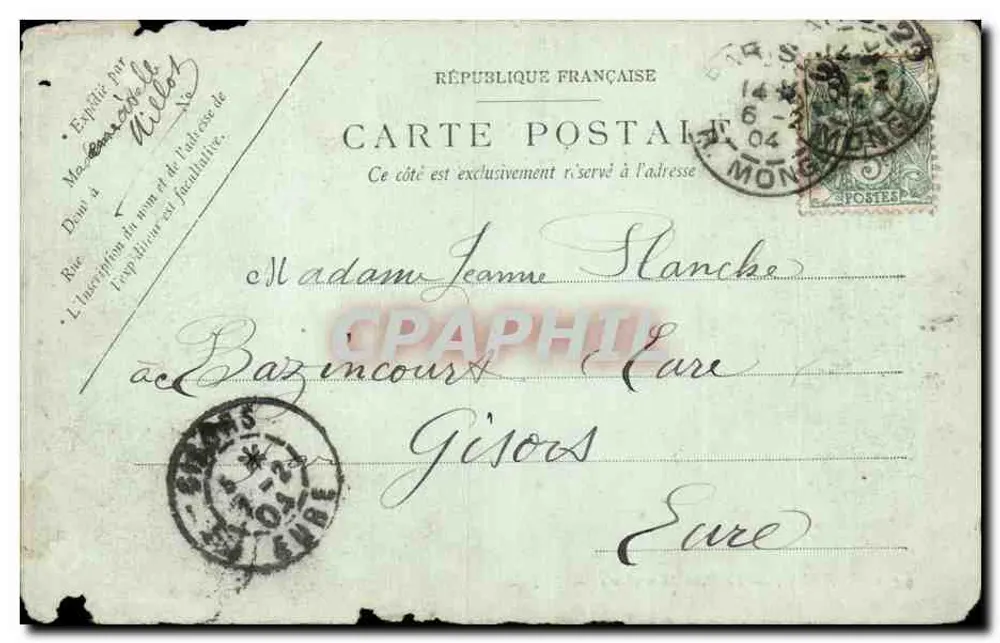 PARIS — Công viên Montsouris — LL. — n°402 - Mặt sau