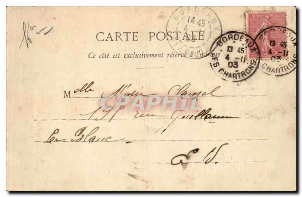 Bois de Boulogne — Vista do lago e do pavilhão — Editor L. Héron, n° 49 - Verso