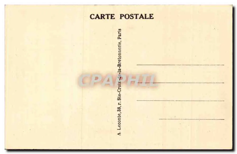 Paris — Das Rathaus und die Pont d'Arcole — Verlag A. Lecointe, n° 151 - Rückseite