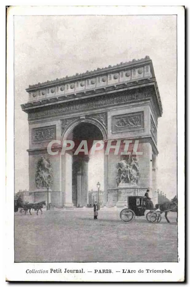 Paris — O Arco do Triunfo — Coleção Petit Journal - Frente