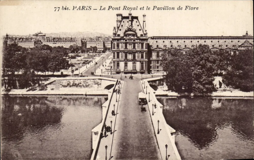 Paris — Der Königliche Brücke und das Pavillon de Flore — I.P.M. - Vorderseite