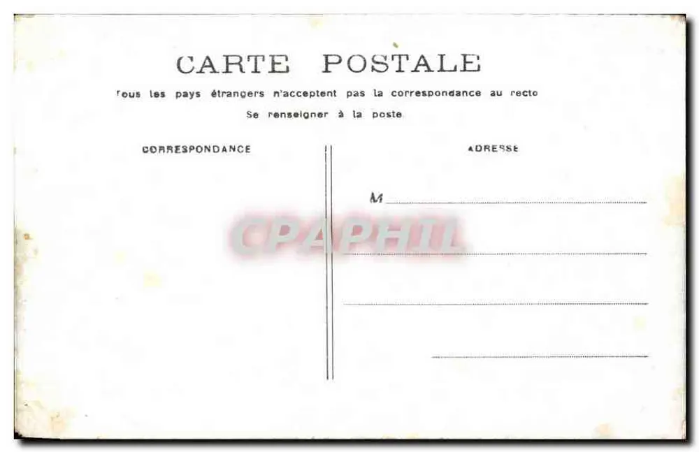 Paris - Câmara dos Deputados — vista do edifício com colunatas e estátuas — editor não identificado - Verso