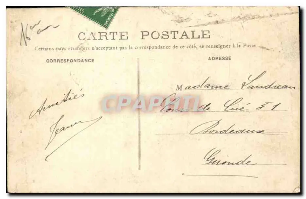 Paris - Bois de Boulogne - A Cascata — Éditeur H. R. Paris, n°70 - Verso