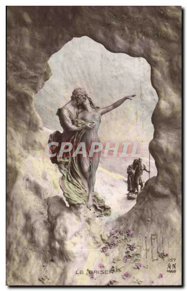 Der Kuss — mythische Szene — AN Paris, Nr. 157 - Vorderseite