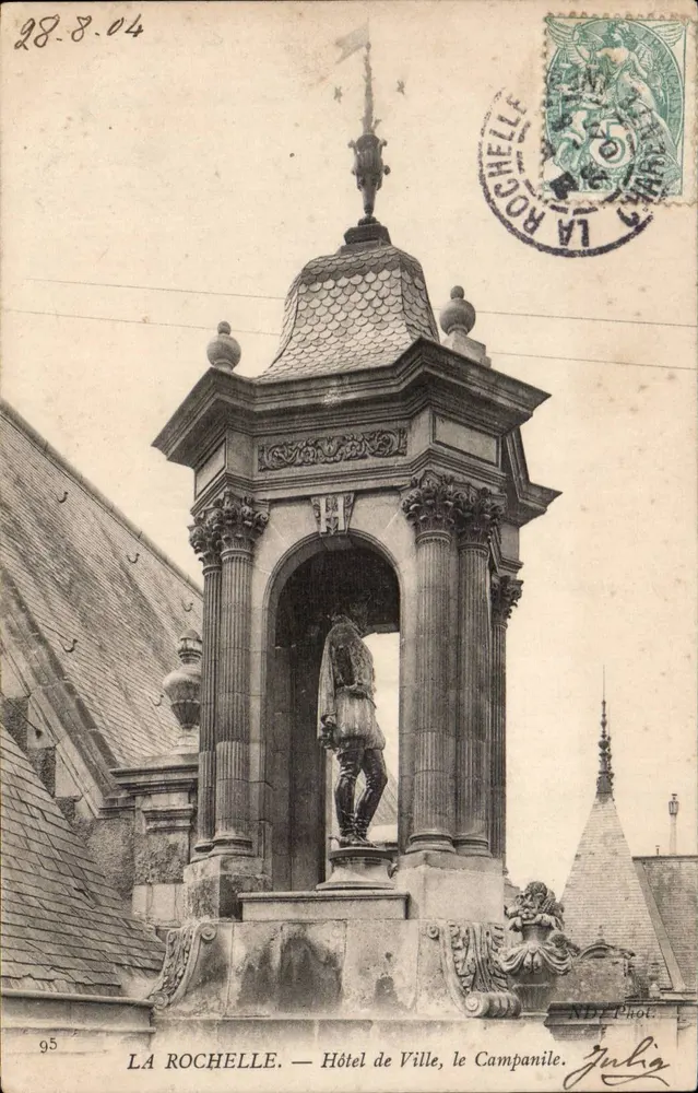 LA ROCHELLE — Rathaus, der Campanile — NDÉ Fot. Julia - Vorderseite