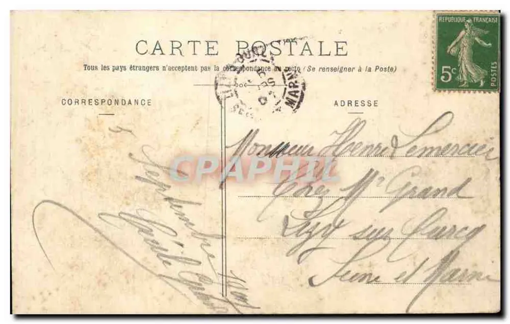 Clermont-Ferrand — A Catedral — Lib. Bougé-Béal, 91, Rue de l'Écu - Verso