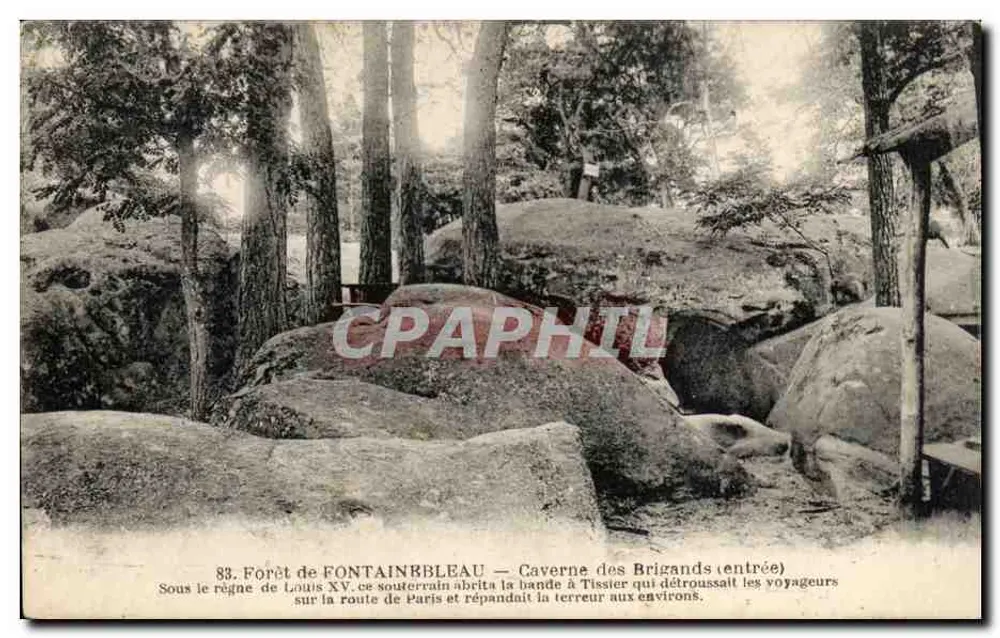 Forêt de Fontainebleau — Höhle der Räuber (Eingang) — n°83 - Vorderseite