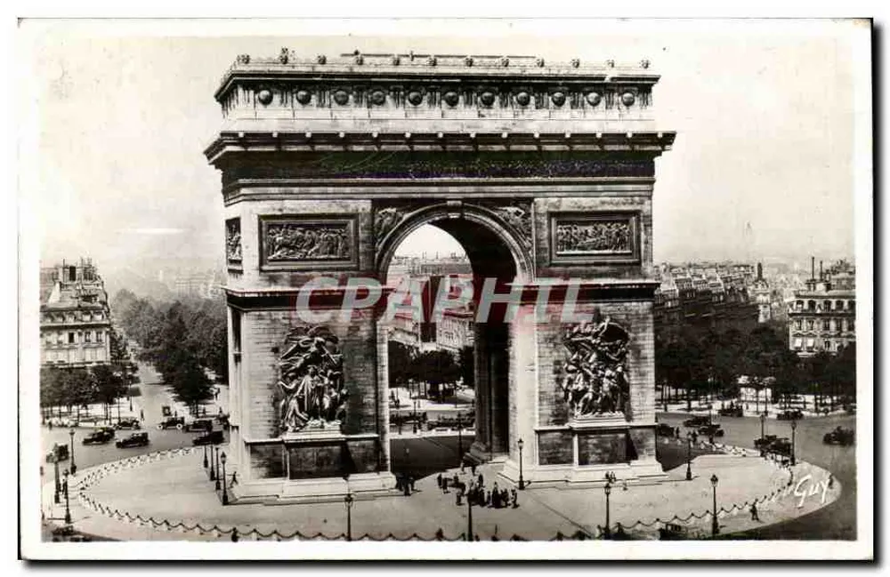 Arco do Triunfo — Paris — editor Guy - Frente