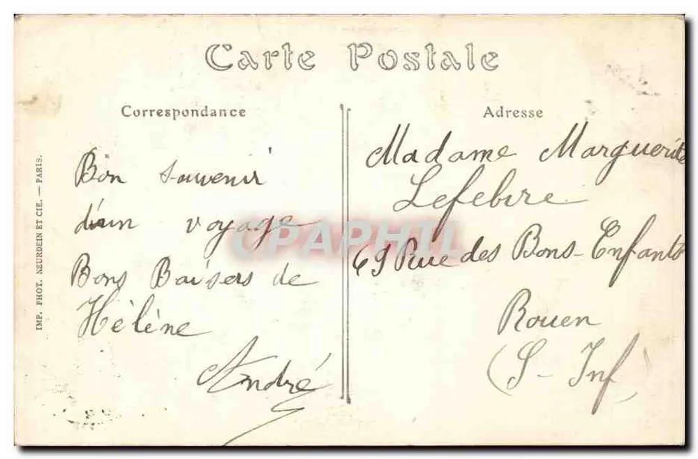 PARIS — O Arco do Triunfo — ND. Fot. - Verso