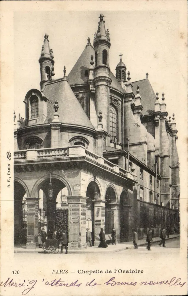 Paris — Capela do Oratório — B.F. Paris, n°176 - Frente