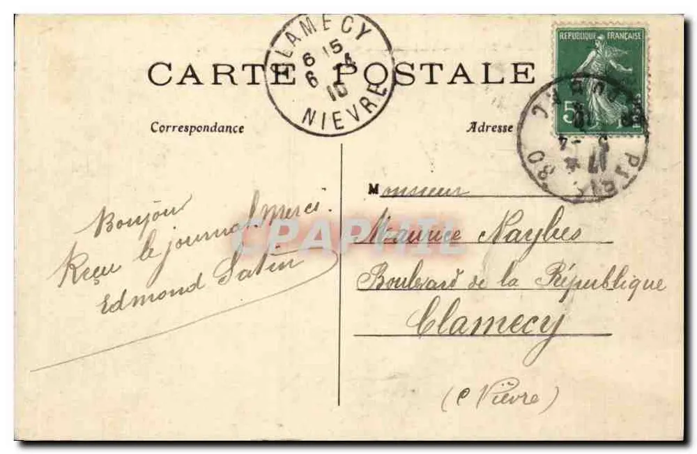 PARIS — O Pequeno Palácio dos Campos Elísios — C.M. - Verso