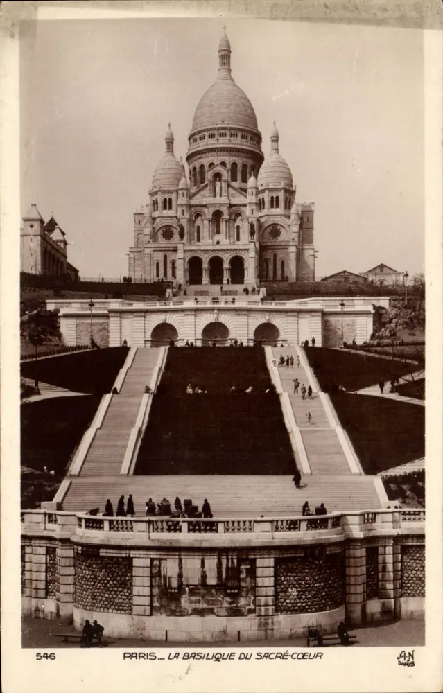 Paris — Die Basilika des Heiligen Herzens — Verlag J.A.N. Paris, Nr. 546 - Vorderseite