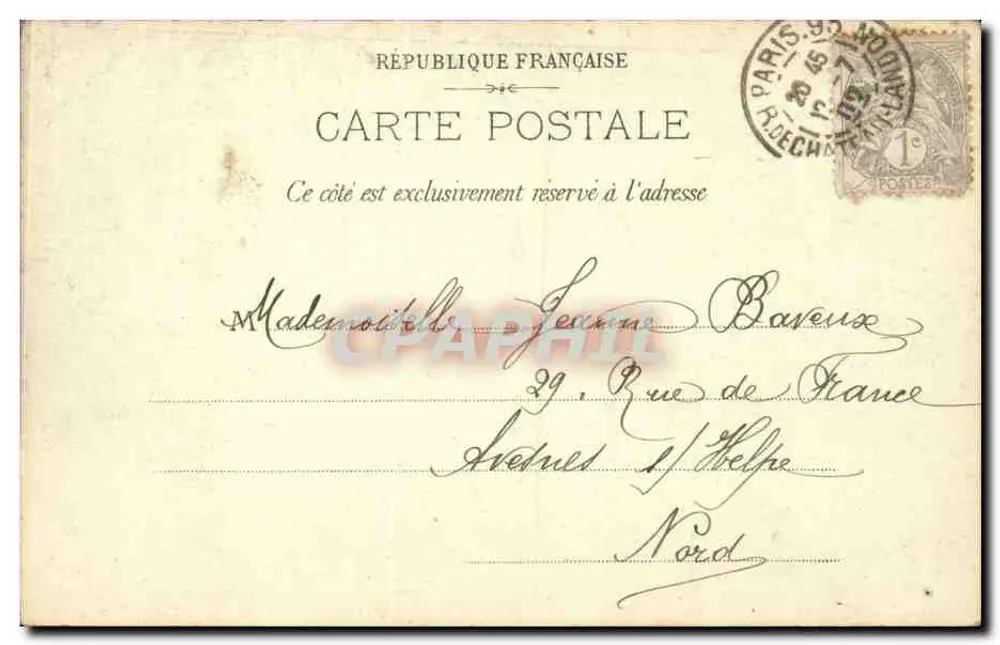 Paris — Parc Monceau — Estátua de Guy de Maupassant - Verso