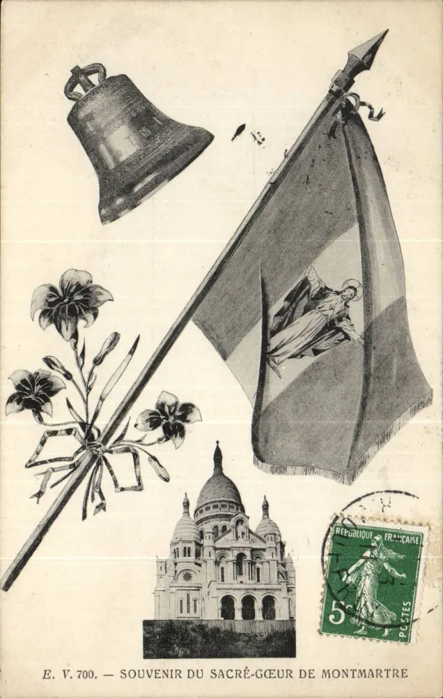 Sacré-Cœur de Montmartre — Souvenir du Sacré-Cœur de Montmartre — E. V. 700 - Vorderseite