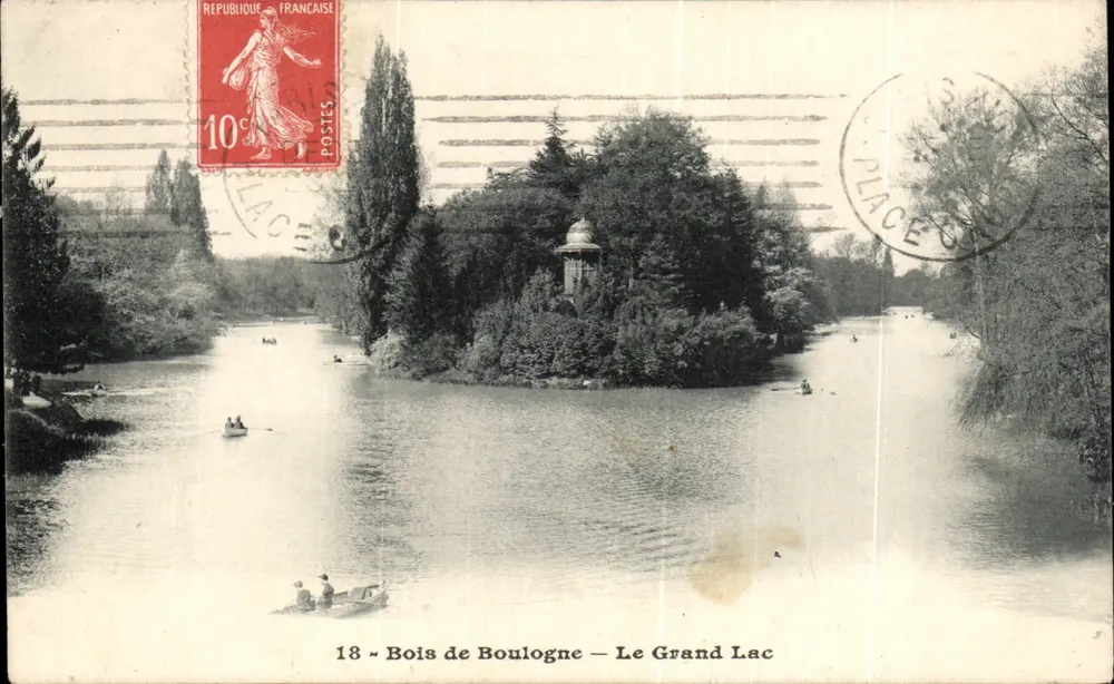 Bois de Boulogne — Le Grand Lac — Unbekannter Verlag, Nr. 18 - Vorderseite