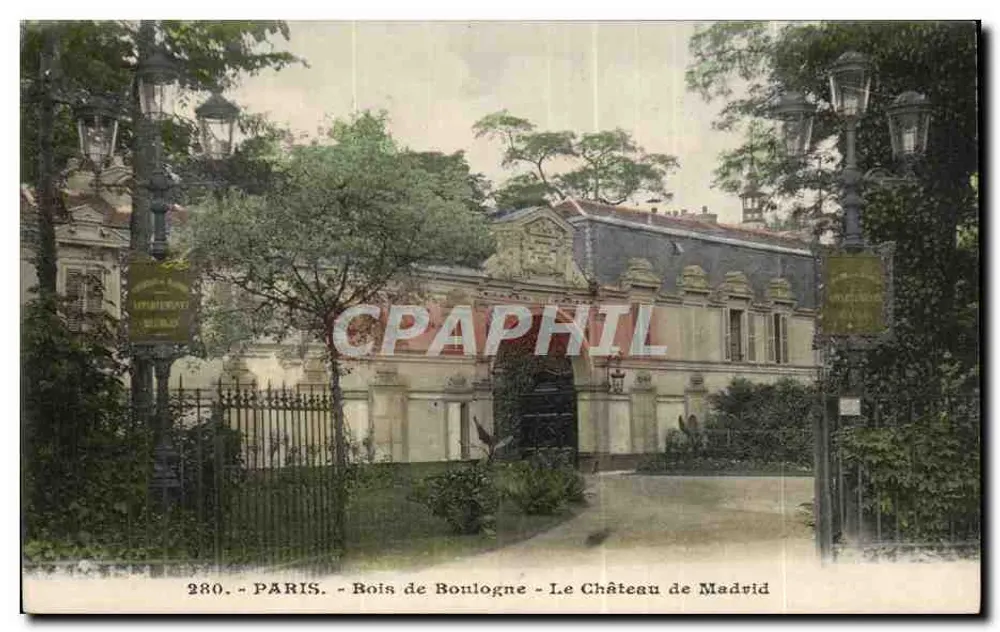 Paris - Bois de Boulogne - Schloss Madrid - Vorderseite
