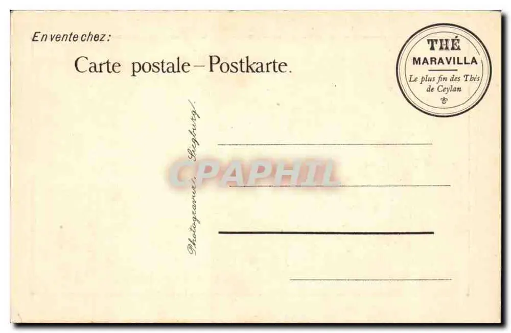 Rezitation — Salon-Szene — Verlag Thé Maravilla, Nr. 599 - Rückseite